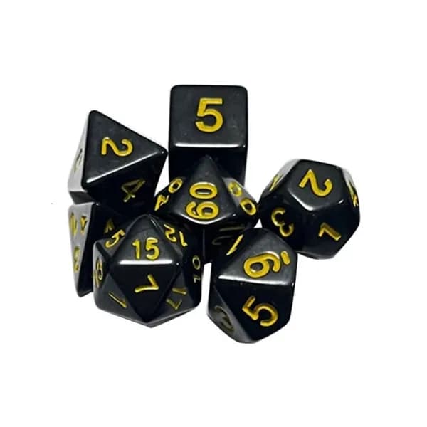 Набор кубиков D&D, Желтый