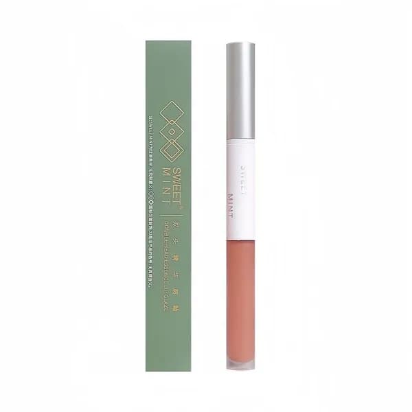 Double Head Essence Lip Glaze Mirror Finish Water Light Lip Tint с карандашом для губ