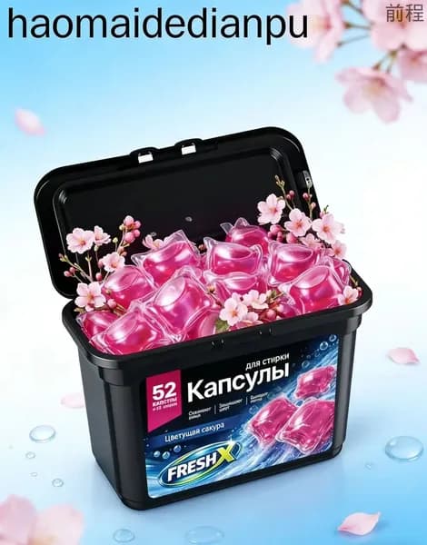 Капсулы для стирки белья FRESH X, Цветущая Сакура, 52 шт