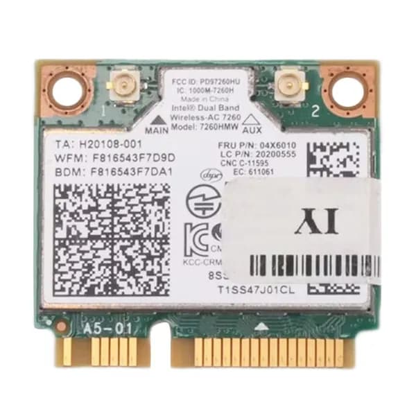 Встроенная беспроводная карта для ноутбуков 7260HMW 7260AC 867M Dual Band 5G BT4.0 04X6090 04X6010