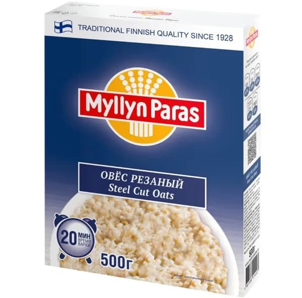 Овес резанный Myllyn Paras Steel Cut Oats, 500 г