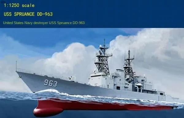 HOBBYBOSS 82504 1/1250 Американский Спуруэнс ДД-963 сборная модель корабля