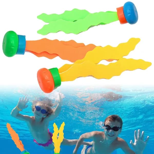 Дайвинг-игрушки для бассейна: кольца, рыбы, медузы и водоросли