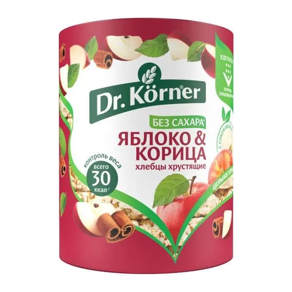 Хлебцы Злаковый коктейль Яблоко и корица Dr.Korner 90г