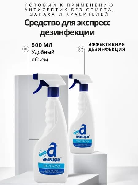 Анавидин Экспроф антисептическое средство, триггер, 500 мл
