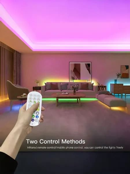 Умный диммер для светодиодной ленты,Контроллер RGB ленты Bluetooth 12-24В, приложение + пульт