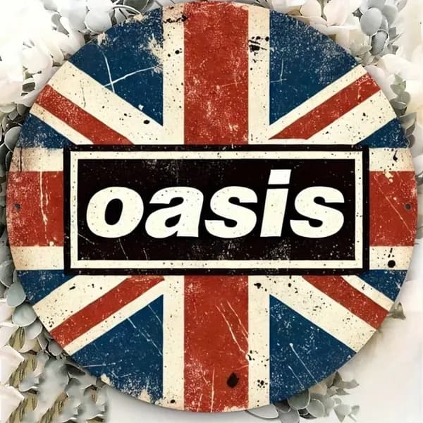 Металлический постер на стену, Oasis British Rock группа винтажный металлический знак, подарок для бара гаража