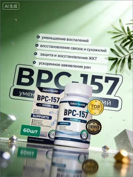 BPC-157 пептид для суставов и связок 30 мг восстановление ЖКТ и заживление травм капсулы спортивное питание