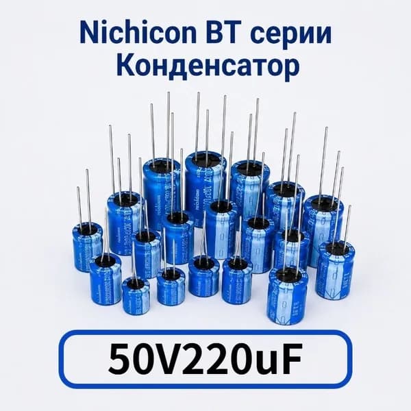 10шт Nichicon BT серии 50V220uF 10x20 мм Высокоточных алюминиевых электролитических конденсаторов