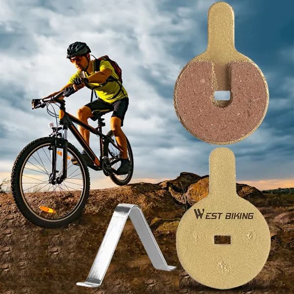 Тормозные колодки WEST BIKING для велосипеда, металлические, размер E (33,5 22,5 мм)