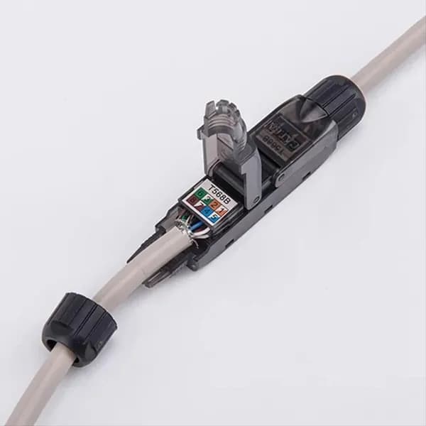 Сетевой кабель RJ45 Cat6A UTP, удлинитель без инструментов, соединительная коробка для сетевого удлинителя