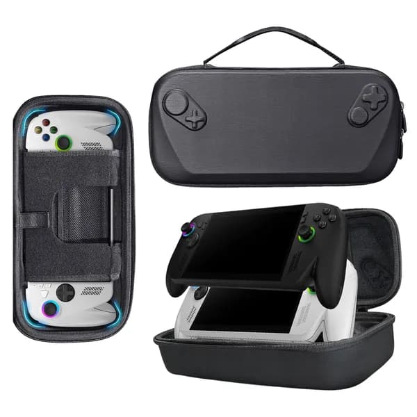 Чехол-сумка для игровой консоли ROG XBOX Ally и X с жёстким корпусом, застёжкой-молнией и внутренними отделениями
