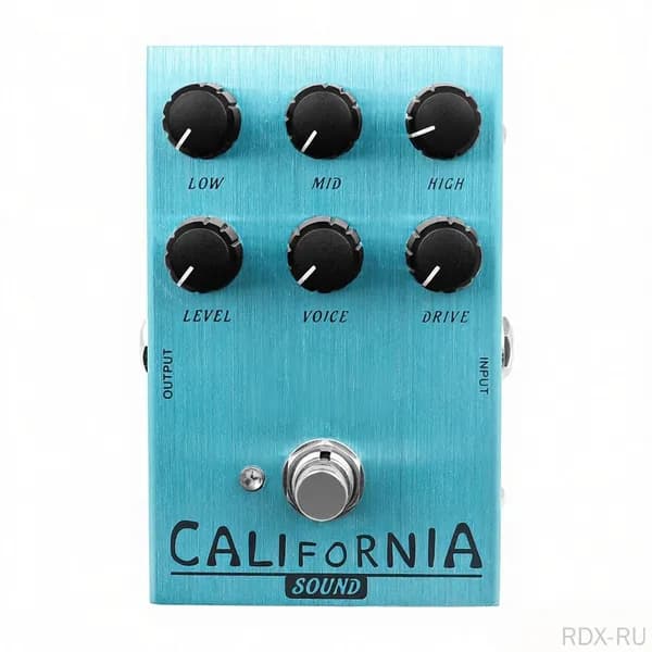 Мини-педаль эффектов для гитары VOX AC30 Speaker Simulator Cabinet Simulator Guitar Effector Pedal Speaker Simulation для гитары и баса - California Sound (Светло-голубой), цвет: Светло-голубой,