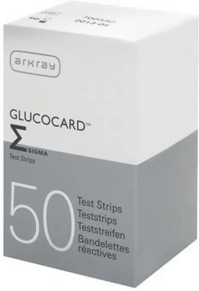 Тест-полоски Глюкокард Сигма (Glucocard Sigma) - 1 упаковка №50. Срок Годности 02.2027 г.