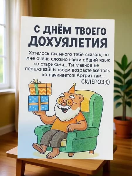 Открытка №3 "С днем рождения" 10*15