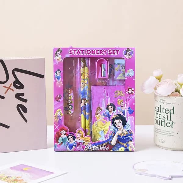 Подарочный набор канцелярских товаров Sanrio 6 в 1, школьный набор для девочек с аниме персонажами
