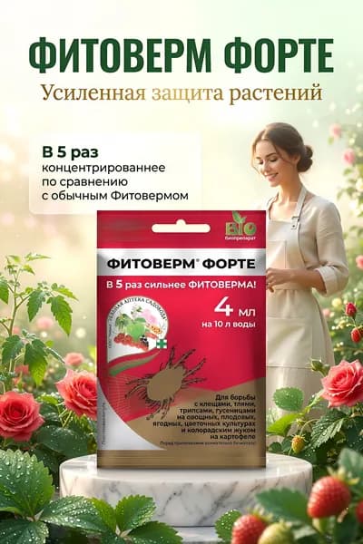 Средство 4 мл. от тли, клещей, трипсов и колорадского жука /Средство для овощей, цветов, деревьев и теплиц