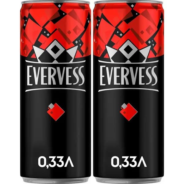 Газированный напиток Evervess Кола 330 мл, набор: 2 штуки