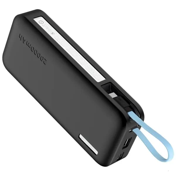 Прочный эластомерный чехол для 20000mAh внешнего аккумулятора защита от скольжения, Черный