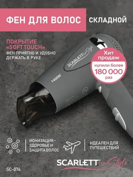 Компактный мощный Фен для волос со складной ручкой