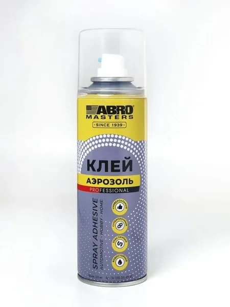 Клей-аэрозоль профессиональный (200 г) ABRO MASTERS TA-1200-200-AM