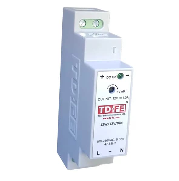 Модульный блок питания на DIN-рейку 12W, 12V