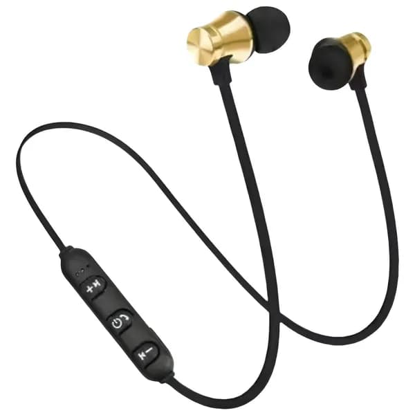 XT-11 Беспроводные наушники с микрофоном . Спортивная гарнитура Bluetooth . ЗОЛОТИСТЫЙ цвет
