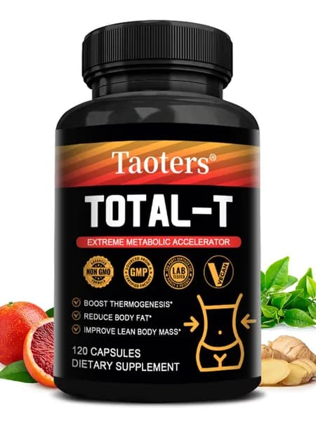 Таблетки TOTAL-T для быстрого снижения веса, ускорения метаболизма и улучшения состава тела. 120 капсул.