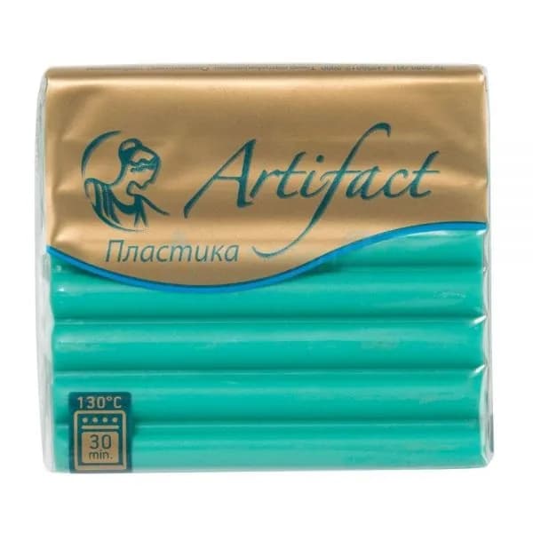Полимерная глина, запекаемая пластика Artifact 153 цвет классический пастельный зеленый 56 гр.