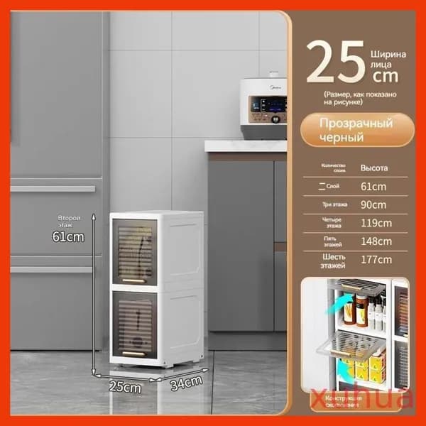 Шкаф для ванной,, 25х34х61 см, Универсальный