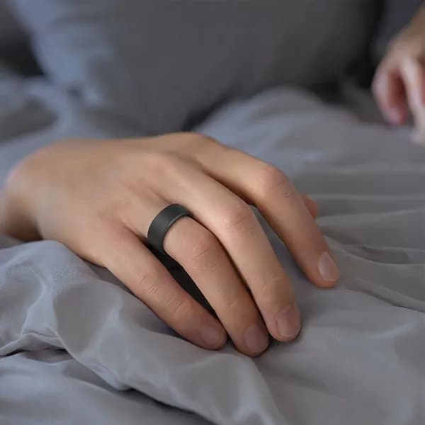 Силиконовый чехол для Oura Ring 5, размер M, чёрный