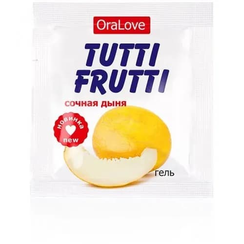 Гель tutti-frutti сочная дыня серии OraLove одноразовая упаковка 4 г