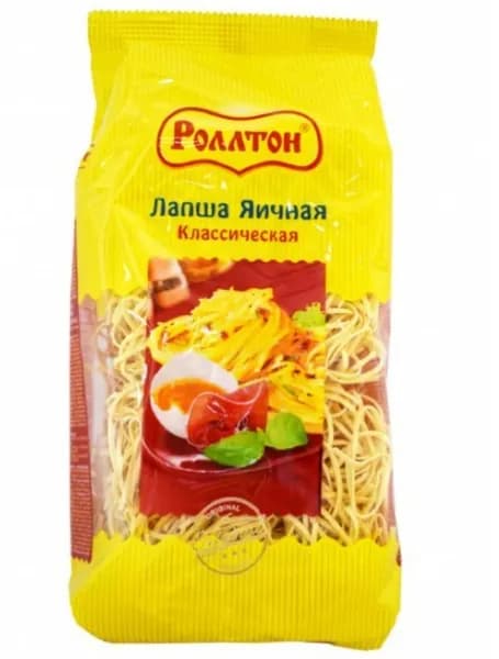 Роллтон Яичная лапша Классическая, 400 г