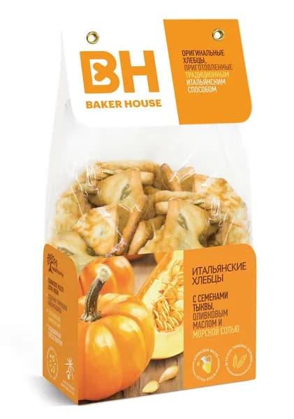 Хлебцы Baker House с семенами тыквы, 250г