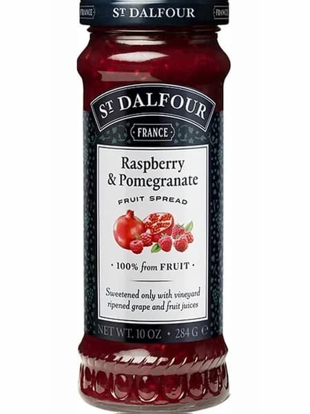Джем St.Dalfour Малина и Гранат 100% ягод и фруктов БЕЗ САХАРА 284г