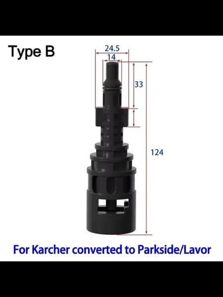 Соединитель шланга Type B для Karcher Parkside Lavor