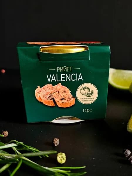 Рийет VALENCIA с вялеными томатами 110гр.