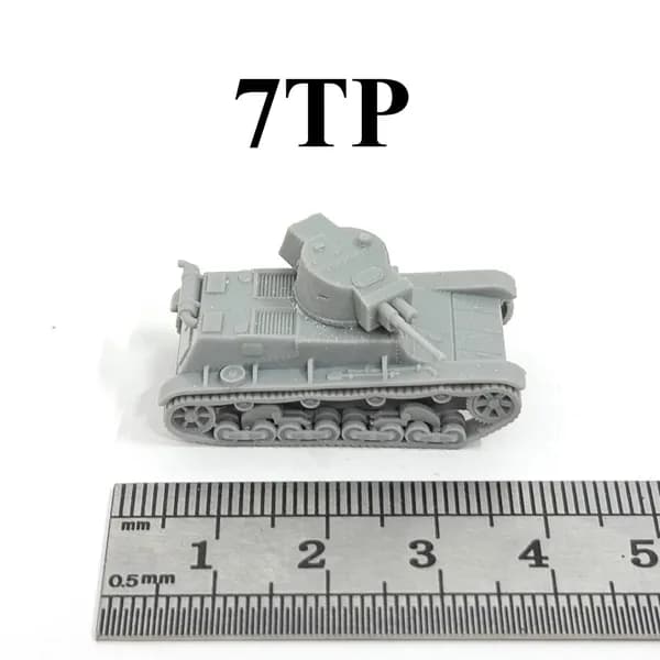 Миниатюрная модель танка в масштабе 1:144, изготовленная из смолы с помощью 3D-печати, Вторая мировая война, Великобритания, Франция, Италия, Польша, Япония, танки H39/Matilda/Churchill/Char B1