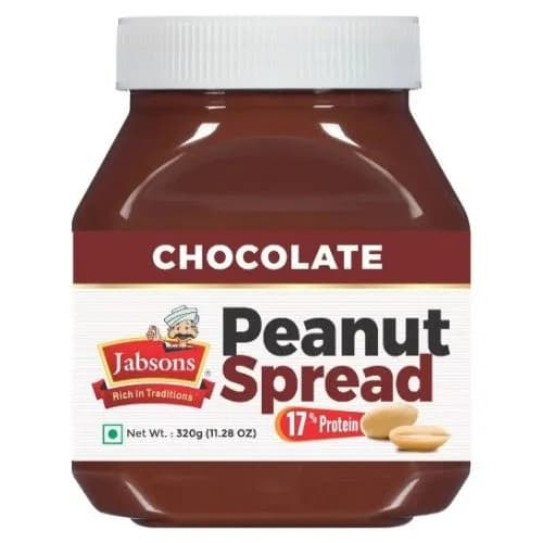 Jabsons арахисовая паста шоколадная, 320 гр