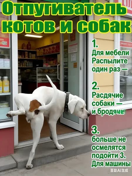 Средство для нейтрализации запаха/Средство отпугивания бродячих собак и котов, эффективное, для улицы и дома, защищает от меток, безопасное для людей