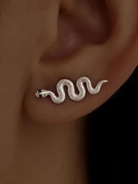Серьги кафф на ухо женские серебро 925 клаймберы длинные серебряные