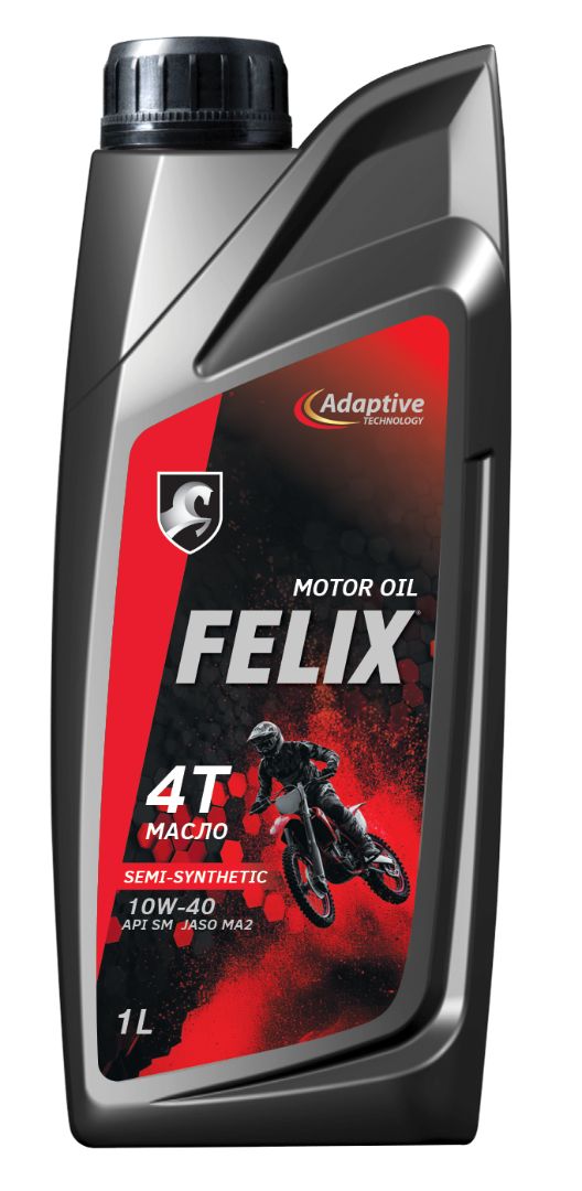 FELIX 4T 10W-40 Масло моторное, Синтетическое, 1 л
