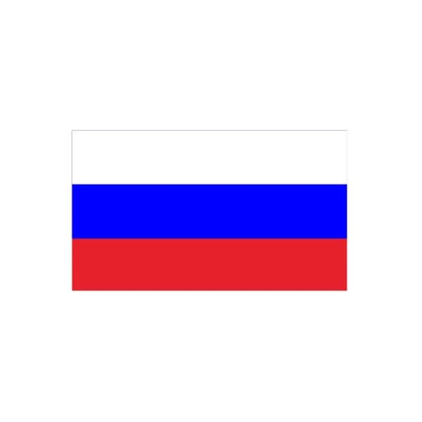 Автомобильная наклейка с российским флагом из ПВХ, 120 70 мм