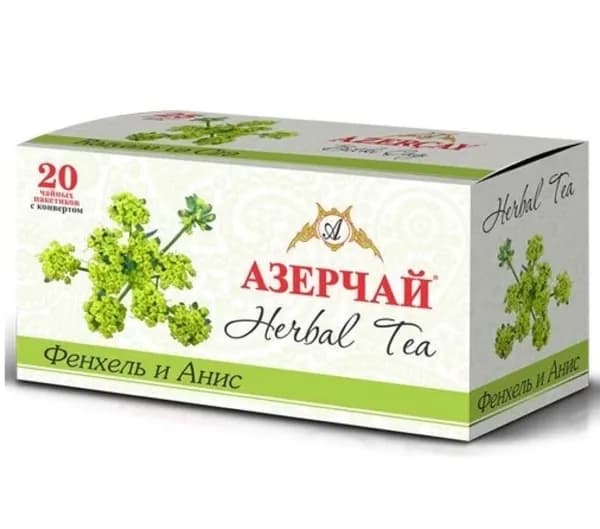 Чай Азерчай Herbal Tea Фенхель и Анис 20 пак.*1,8 гр 2760506