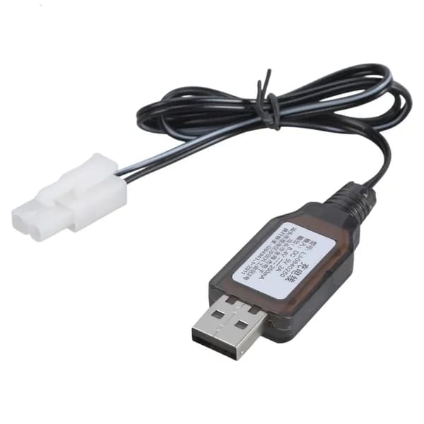 USB кабель для зарядки аккумуляторов 8.4V с разъемами L6.2 2P