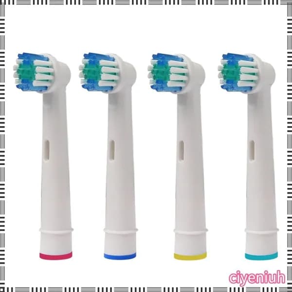4 насадки для электрической зубной щётки, совместимые с Oral B Braun, для чувствительных дёсен