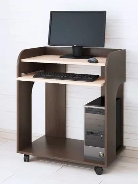 BUILDRUM Стол компьютерный, стол письменный на колесиках, 70x82x45 см, Грета-10