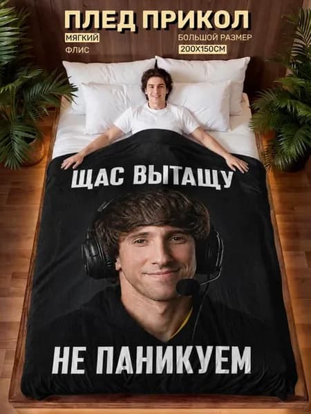 Плед прикол мем Денди