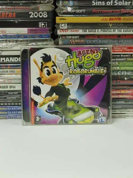 Видеоигра для ПК Agent Hugo RoboRumble (Агент Кузя Роборазборка) 2006 PC CD