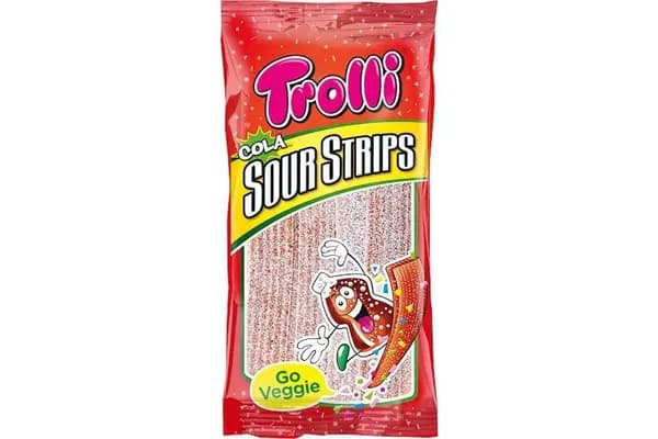 Жев. мармелад Trolli Пластинки Sour Strips Кола 85 гр.